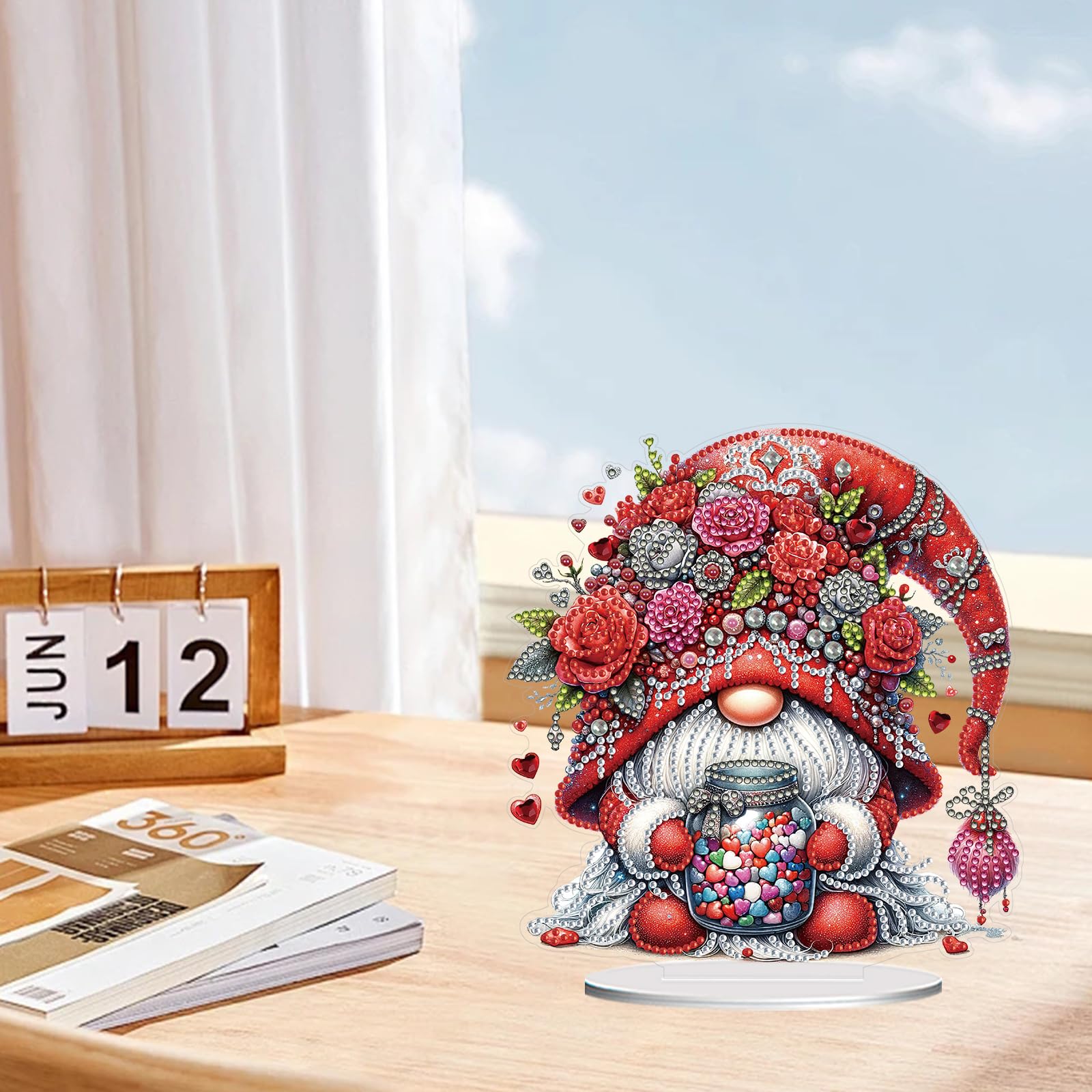 5D Diamond Art Tabletop Gnome Ornaments Kit - Image 4