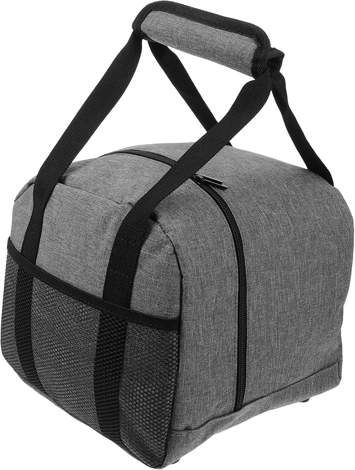 Ciieeo Bowling Ball Bag Single Padded Grey Carrying Case with Handle Design for Convenient Transport Sports Outdoors
