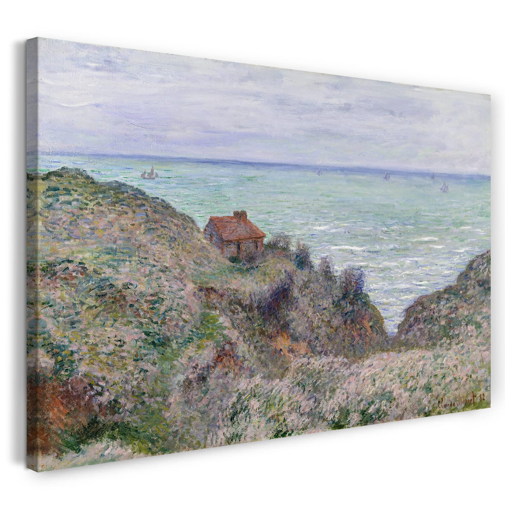 Toile Claude Monet Grand Format 120x80 Décoration Murale Impression - 7
