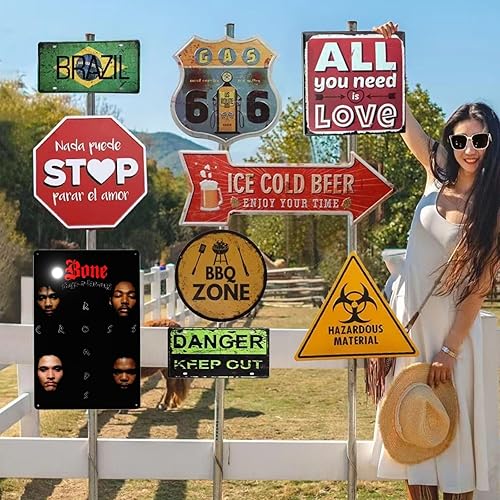 Miniatura 8 de Bone Music Thugs-N-Harmony Band - Letrero de metal para decoración de pared para el hogar, jardín, granja, campo, café y pub, 12 x 8 pulgadas