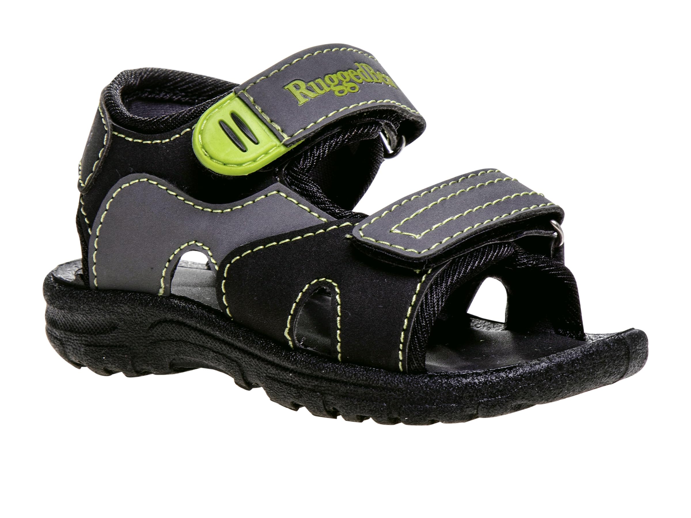 Rugged Bear Kids Boys Girls Open-Toe Outdoor Sport Water Sandals - beach pool slide adjustable strap shoes athletic summer (Toddler/Little Kid/Big Kid)