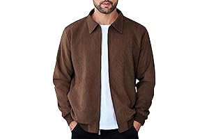 Brown Suede Bomber Jacket: Vintage Style for Modern Men