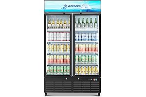 AAOBOSI Commercial Display Fridge: Stay Cool and Showcase Your Beverages Like a Pro!