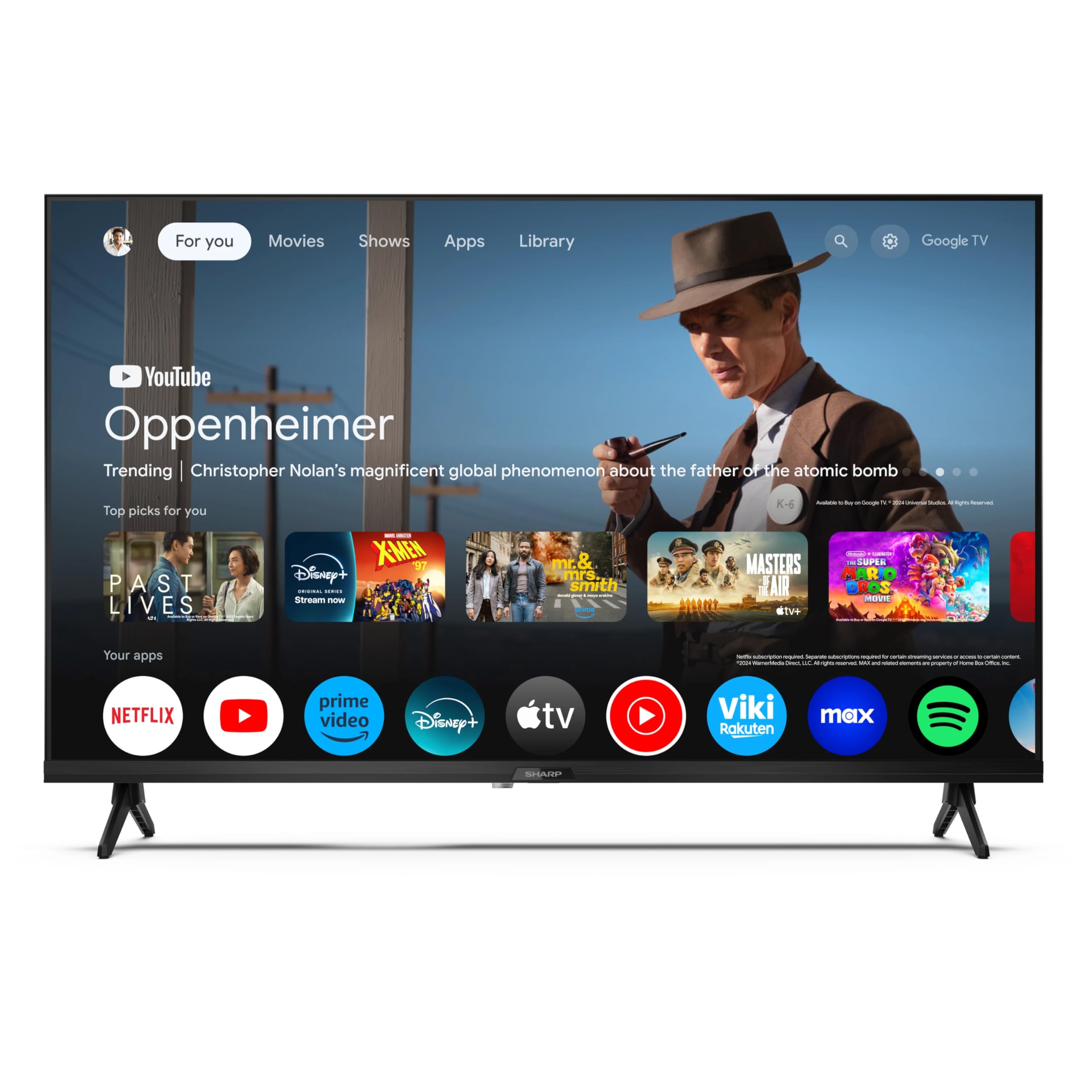 32GF2265E Smart TV 32 pouces H.265/HEVC DVB-T2 Noir 81 cm