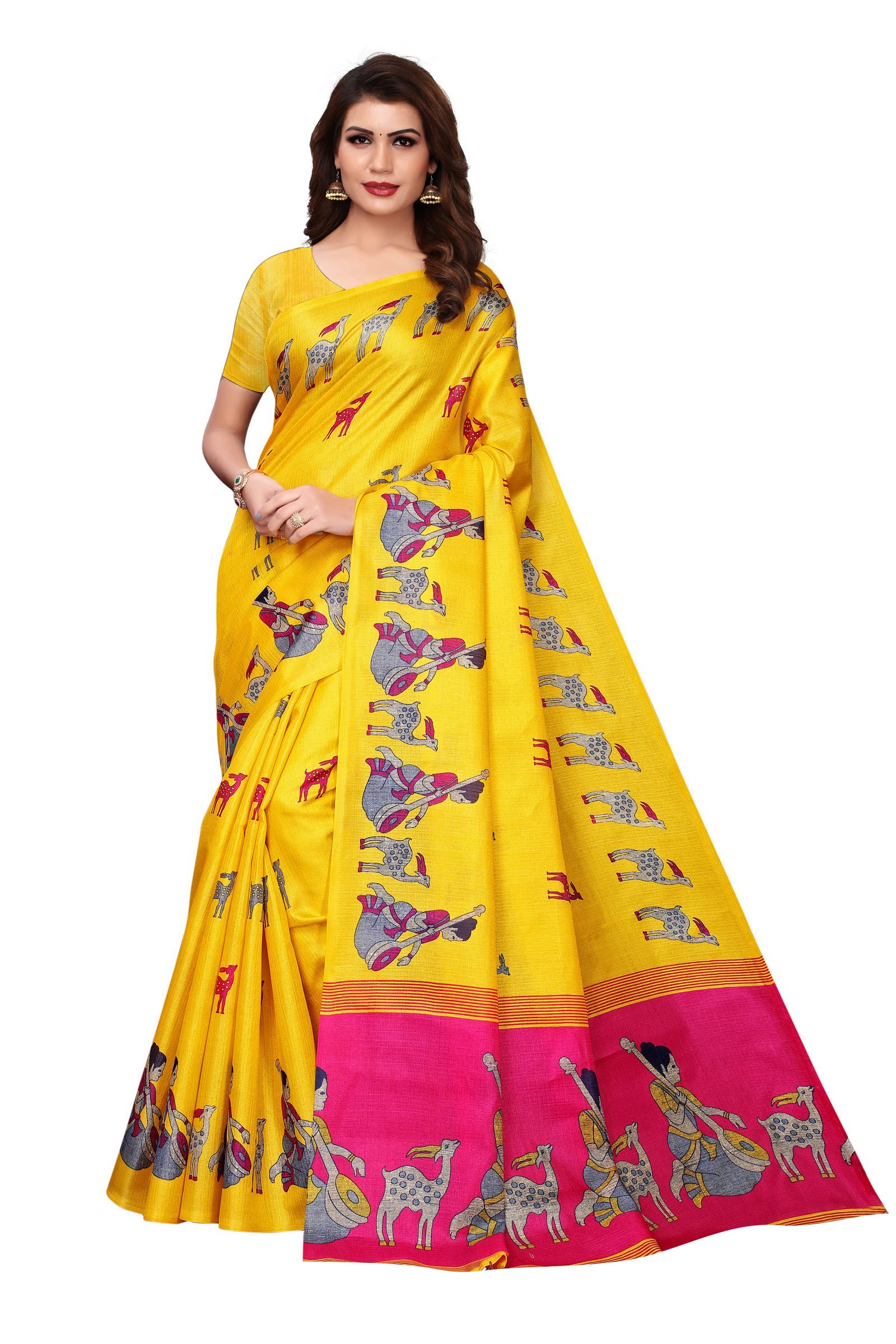 yashika Women's Khadi Art Silk Saree-picture-52