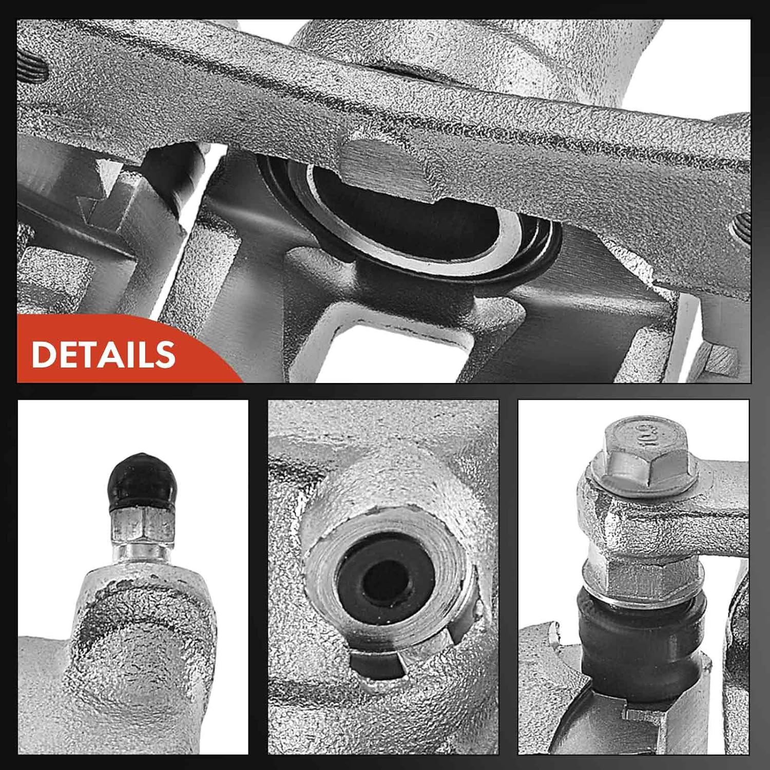 A-Premium Disc Brake Caliper Assembly with Bracket Compatible with Select Lexus and Toyota Models - LX470 2000-2007, Land Cruiser 1999-2007, V8 4.7L - Rear Right Passenger Side