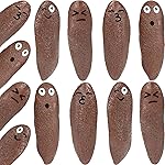 Poop Slingshot 12pcs Fake Poop Toys for Kids Stocking Stuffers, Funny Gag Gifts Bulk Party Favors Game Prizes, Sticky Poo Emotion Fidget Toys for Kids Age 3-5-7 4-8-12 Year Old Boys Girls Teens Adults