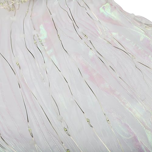 Miniatura 2 de Alas iluminadas que brillan en la danza de ángel para niñas, alas de baile de ángel con palos iluminados, disfraces de danza del vientre para ropa