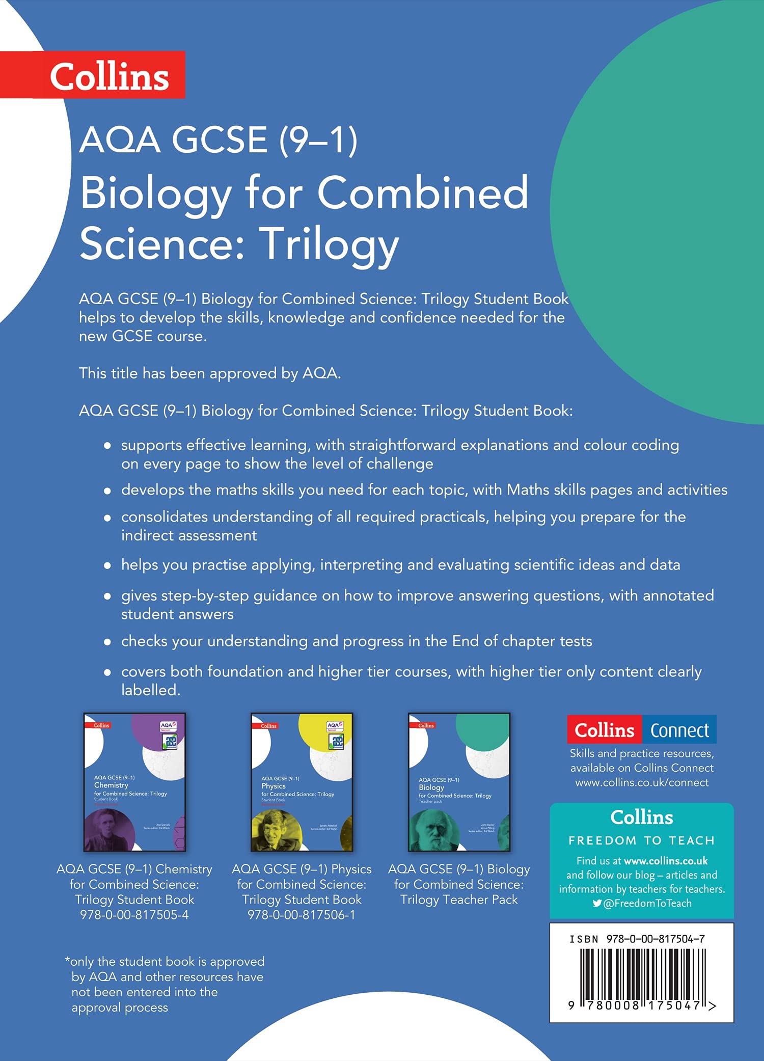 AQA GCSE Biology for Combined Science: Trilogy 9-1 Student Book