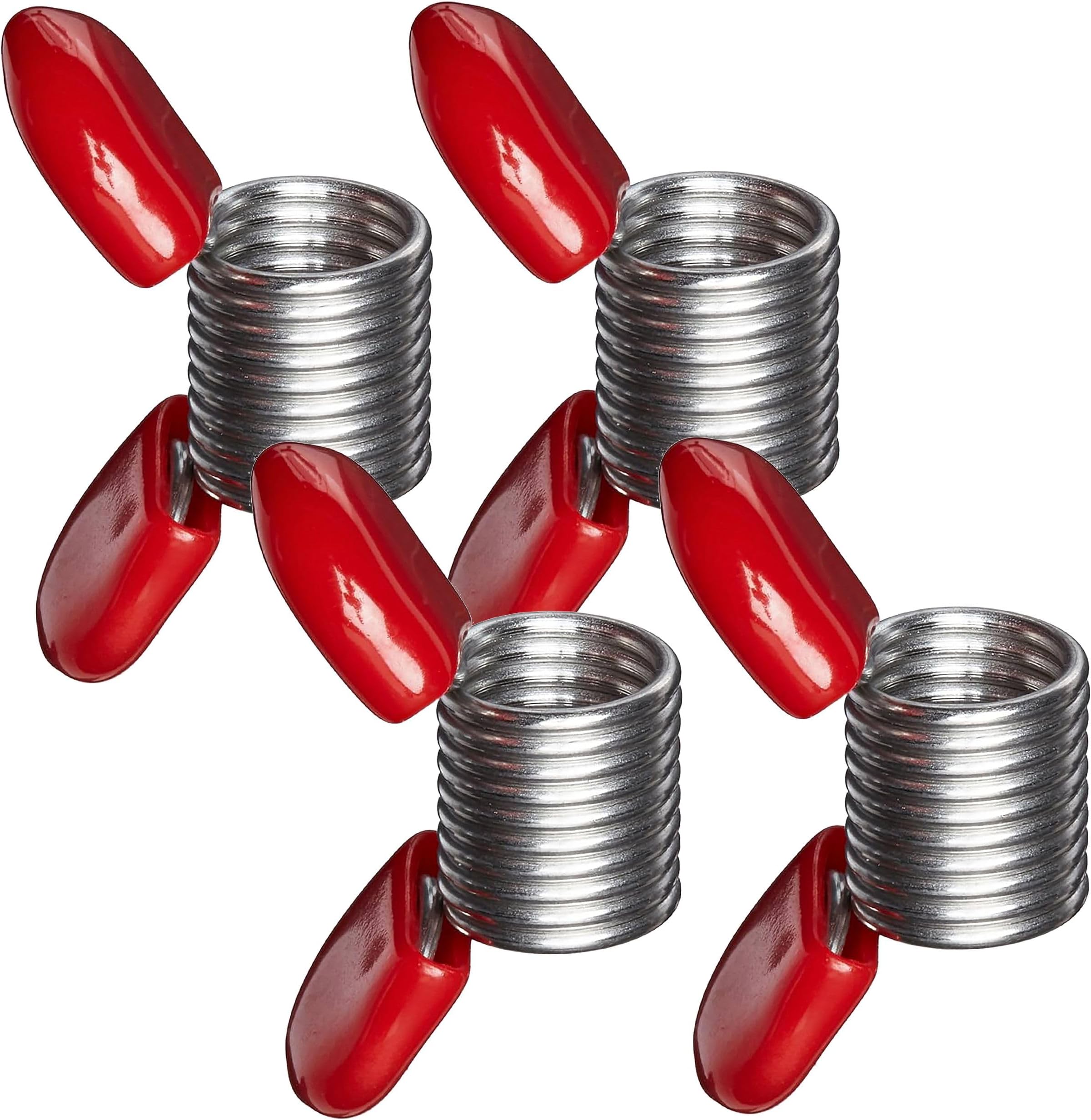Soft Flex Bead Stoppers - Pack of Four with Red Handles - Bead Stopper for Jewelry Making