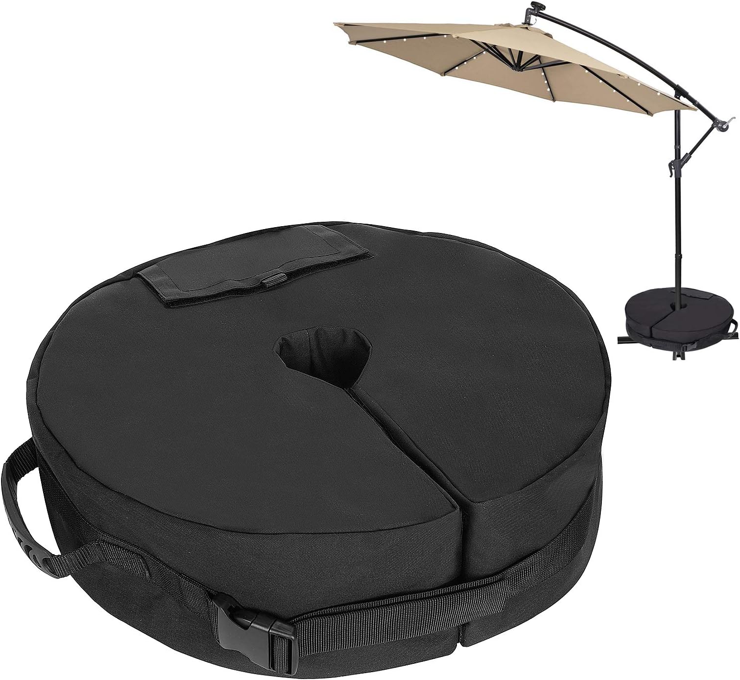 Parasol Base Weights Bag - Up to 40kg, Heavy Duty Cantilever Bases Weight for Banana Overhanging Parasol Cross Stand Extra Sandbags Weighted Patio Outdoor Garden Umbrella Base