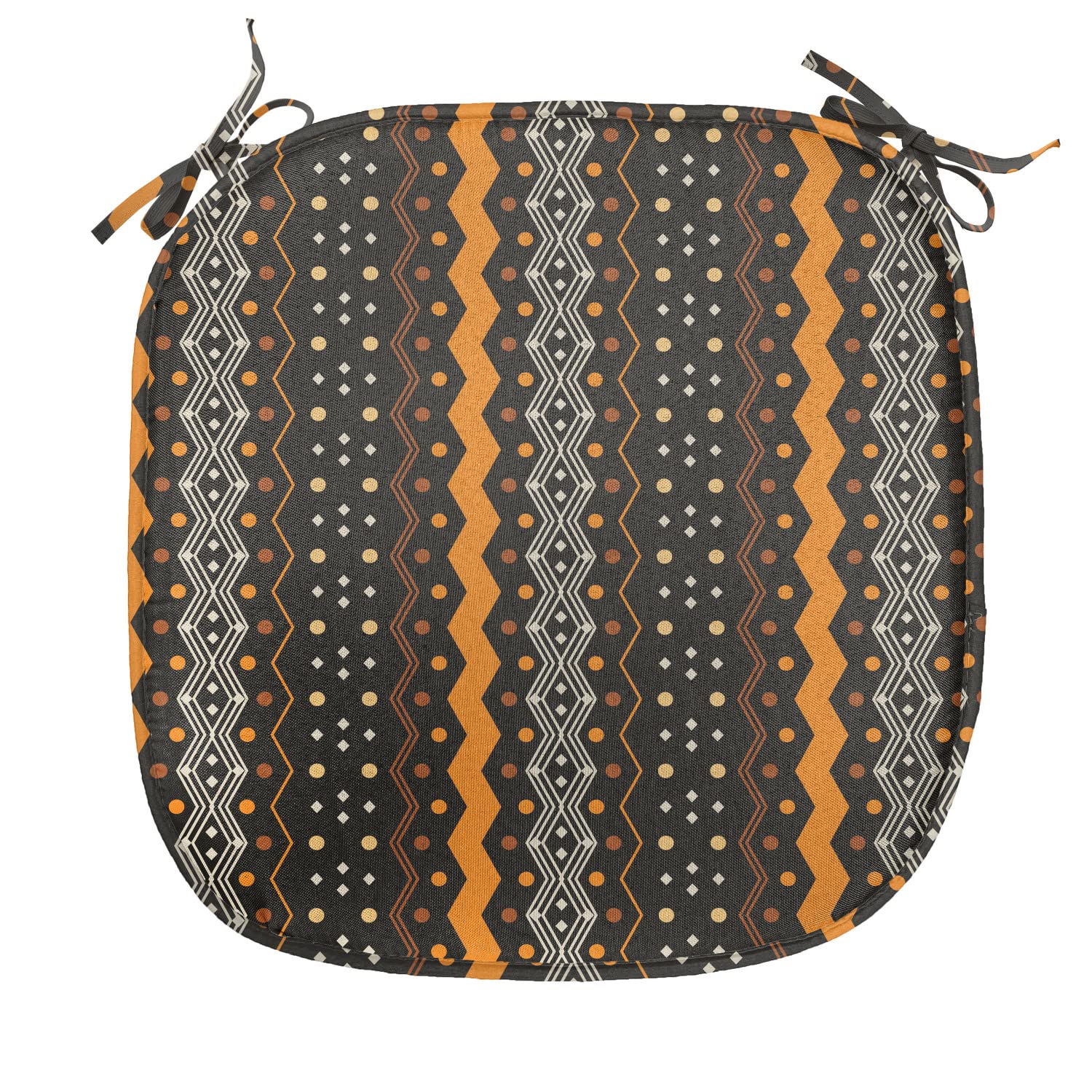 Sitzkissen 38x38cm Zum Binden – Abstraktes Design Für Stühle In Küche & Garten