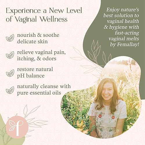 Miniatura 2 de Femallay Supositorios de limpieza vaginal de lavanda y árbol de té orgánico para higiene, 100% natural para el cuidado femenino, ideal para la