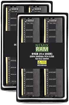 メモリー DDR4 2666 ECC Regi 16GB x 4枚 計64GB Amazon.co.jp: 16 GB ( 1 x 16gb ) ddr4 – 2666 MHz pc4 – 21300