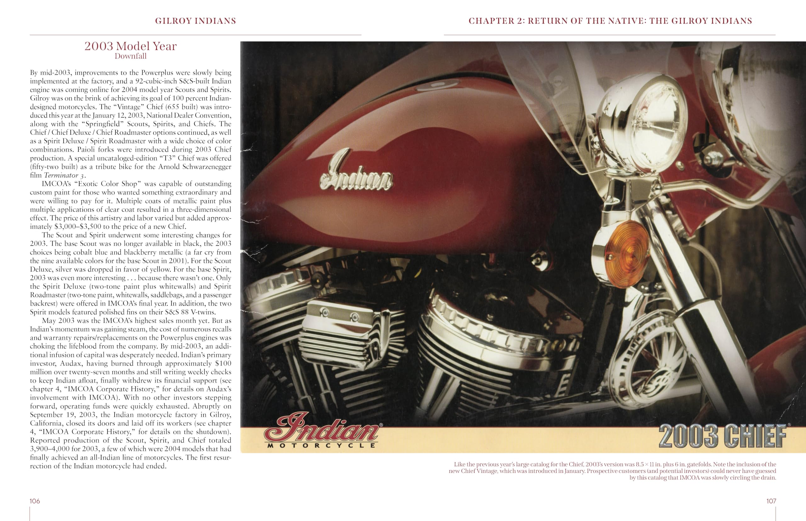 Gilroy Indians: The Indian Motorcycle Company of America, 1999–2003