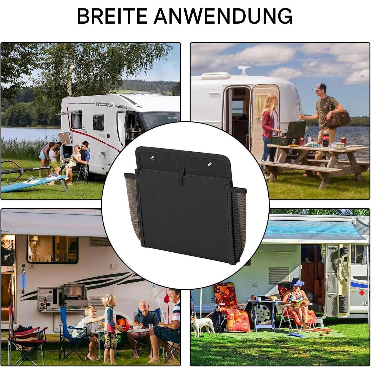 Organizer da parete Scaffali A Sacco Sospesi Da Porta Con Multi Tasche | Set da 2 Pezzi Organizzatore Scarpe Appendibile a Parete Per La Casa, , Il Camper, Roulotte, Il Campeggio, Motorhome