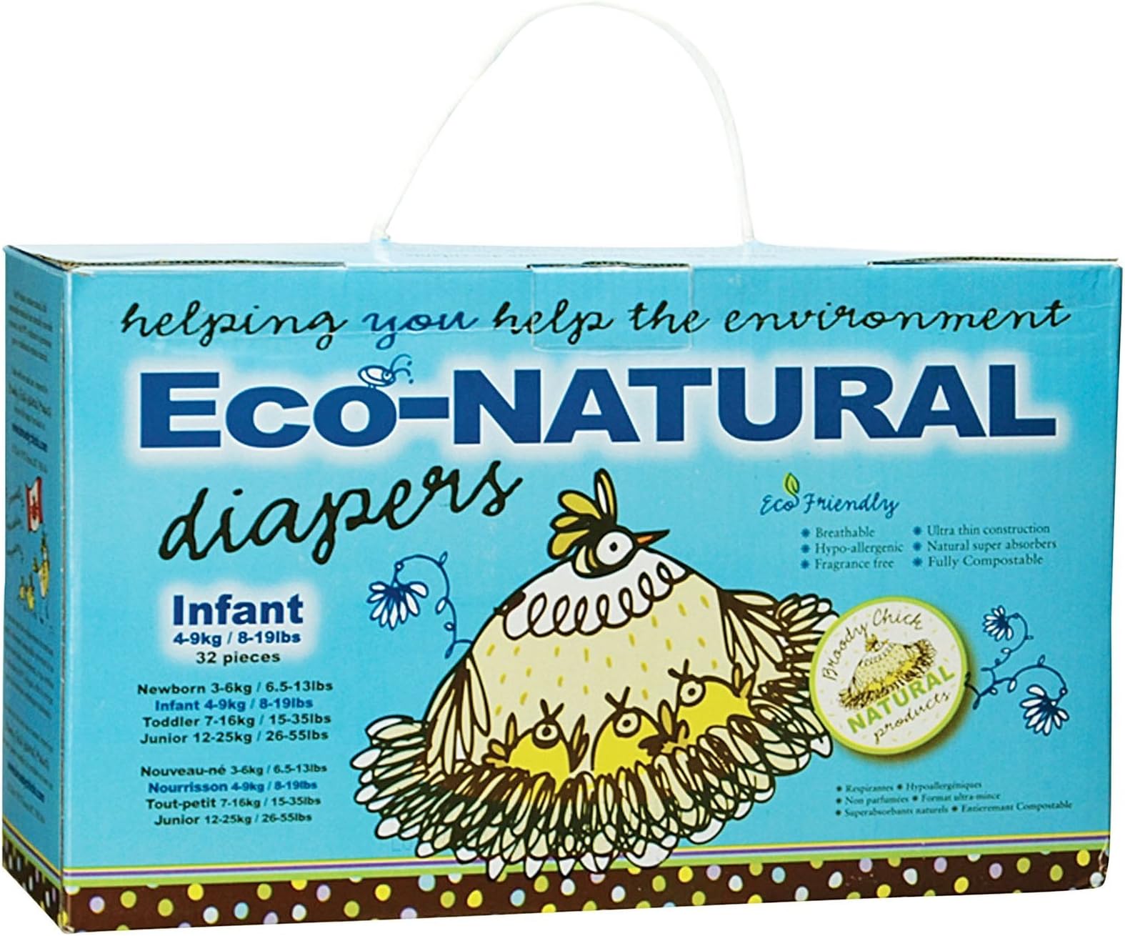 Broody Chick Baby Diapers Pack - Infant - 32ct