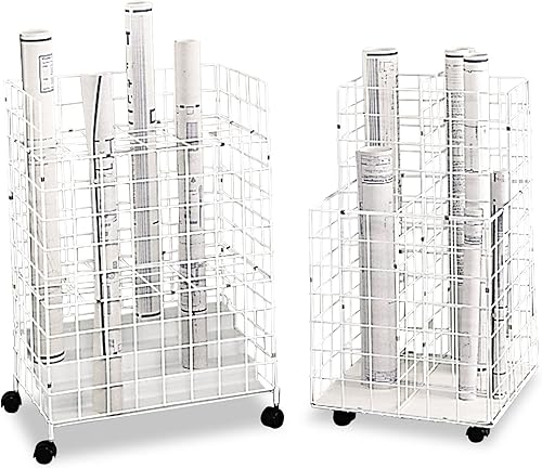 Miniatura 4 de Safco Products 3088 - Archivador de alambre, 24 compartimentos, color blanco