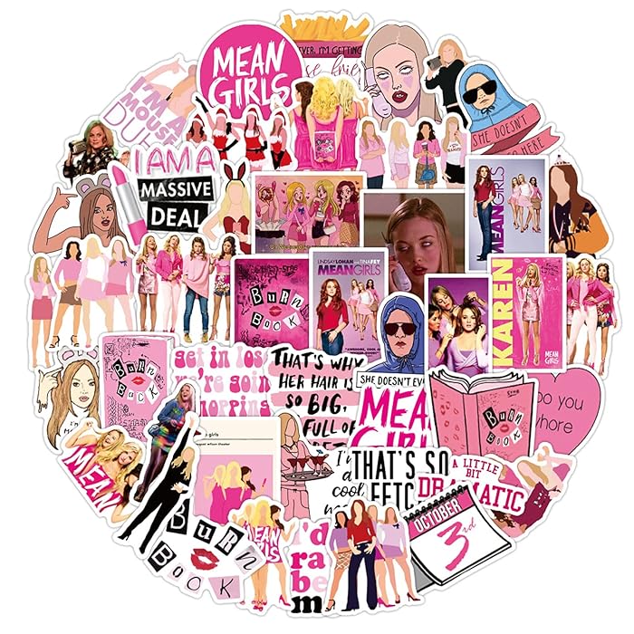 Buy Aiwuding Mean Girls Stickers Pack, 50PCs, American TV Vinyl