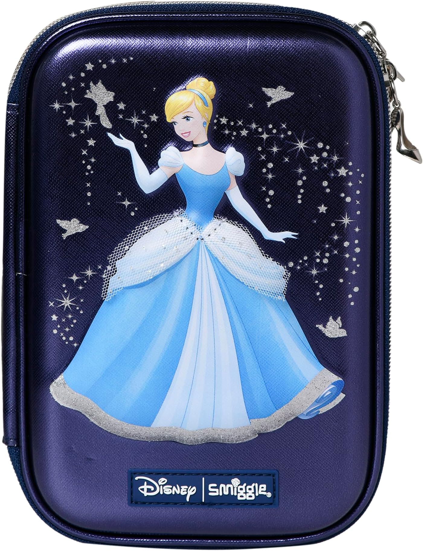 Toys Uncle Plastic SMIGGLE Hardtop Pencil Case/Pouch For Kids (Princes), Blue