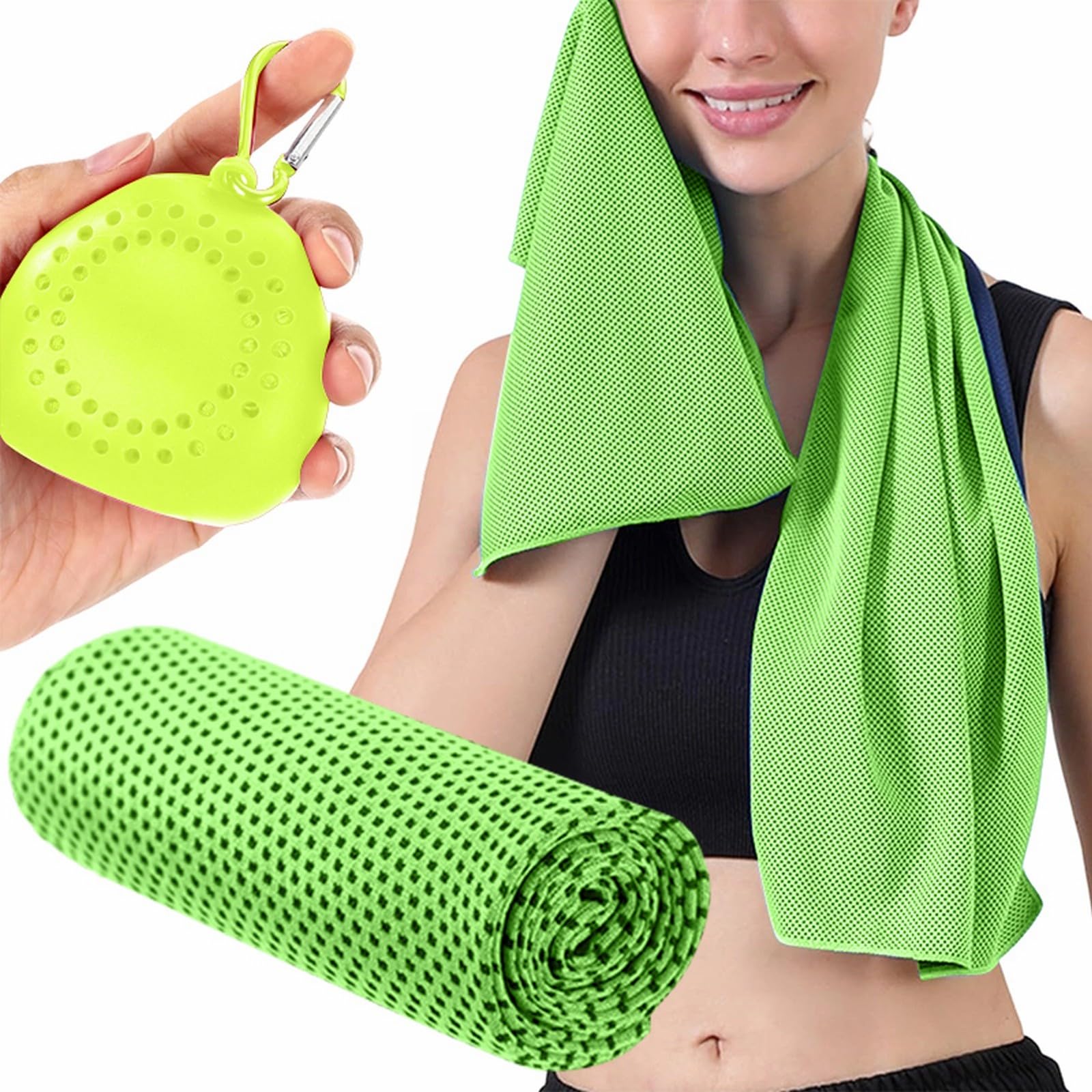 CHNNIjidser Cooling Towels,30x60cm Breathable Instant Quick Drying Ice Cooling Towel,Instant Ice Towel for Neck Face,Breathable Cool Towels For Extreme Heat For Gym Running Yoga Golf Camping (D)