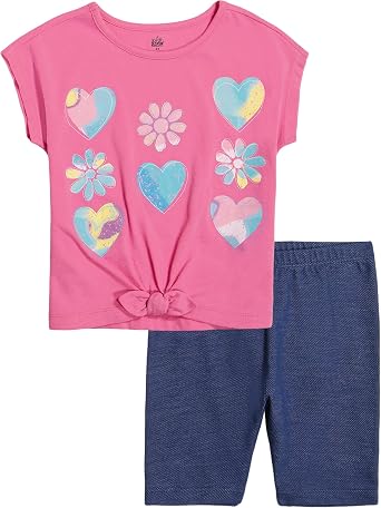 Kids Headquarters Girls 2 Pieces Shorts Set