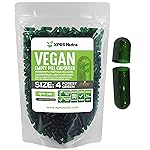 XPRS Nutra Size 4 Empty Capsules - 500 Count Small Empty Vegan Capsules - DIY Vegetable Capsule Filling - Fillable Do-It-Yourself Veggie Pill Caps for Supplements (Forest Green)