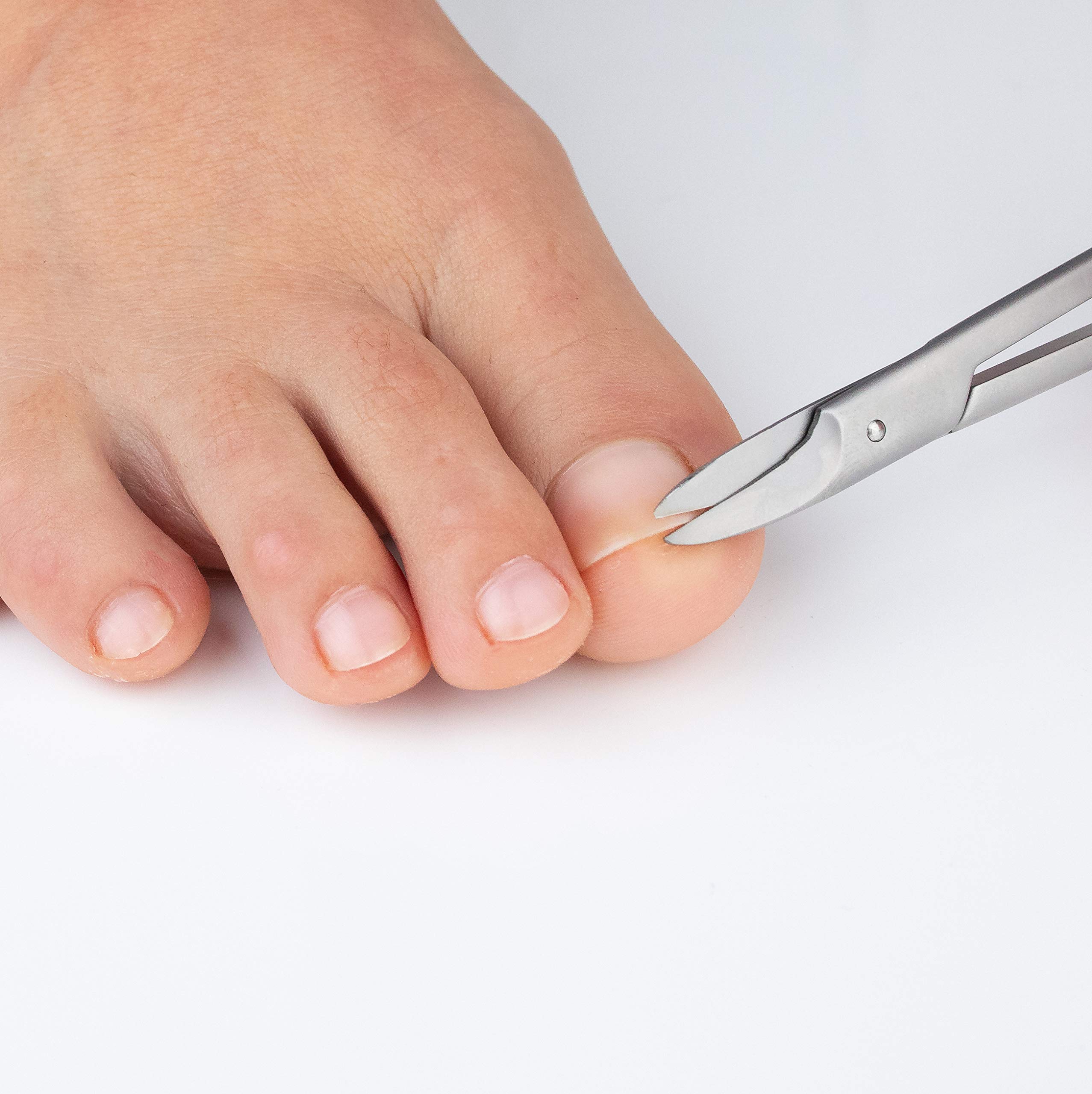 REMOS Tijeras de uñas de pie con forma de pico de acero inoxidable 10,5 cm