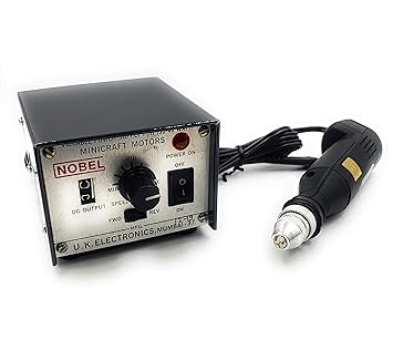 Aone Mini Electric Premium PCB Drill Rotary Machine Adjustable Speed with Adapter for Engraving,Drilling,Polishing,Grinding,Buffing Metal,Wood,Plastic,Wax Jewellery Making,Watchmaking,Hobby Crafts DIY