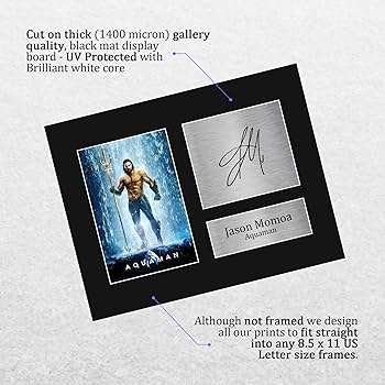 Amazon.com: HWC Trading Jason Momoa Aquaman Presents Printed