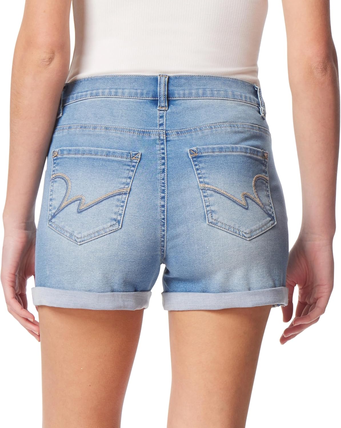 WallFlower Jeans Sassy Denim Shorts for Women High-Rise Insta Soft Juniors (Standard and Plus), Sizes 0 to 24 - Image 3