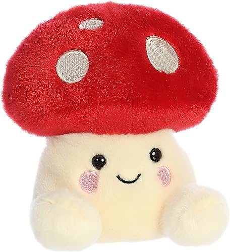 Miniatura 2 de Aurora Adorable Palm Pals Amanita Mushroom - Animal de peluche - Juego de bolsillo - Diversión coleccionable - Rojo 5 pulgadas
