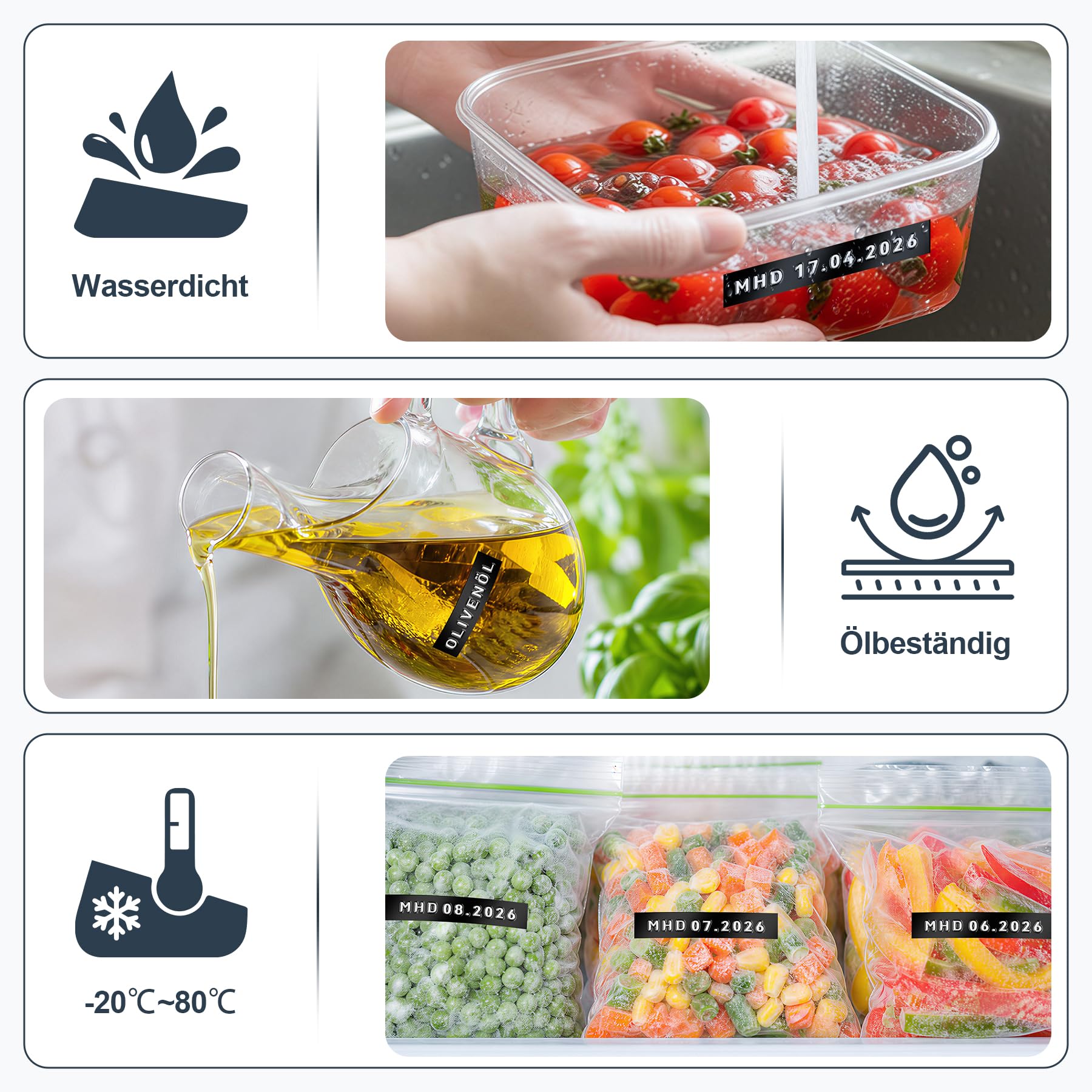 Beschriftungsgerät Prägegerät, Etikettiergerät Prägegerät, Omega-S Ettikettiergeraet mit 4 Etikettenbandern, Retro Prägemaschine – Hausgebrauch & DIY-Bastelprojekte, Schwarz (€ Ä Ö Ü)