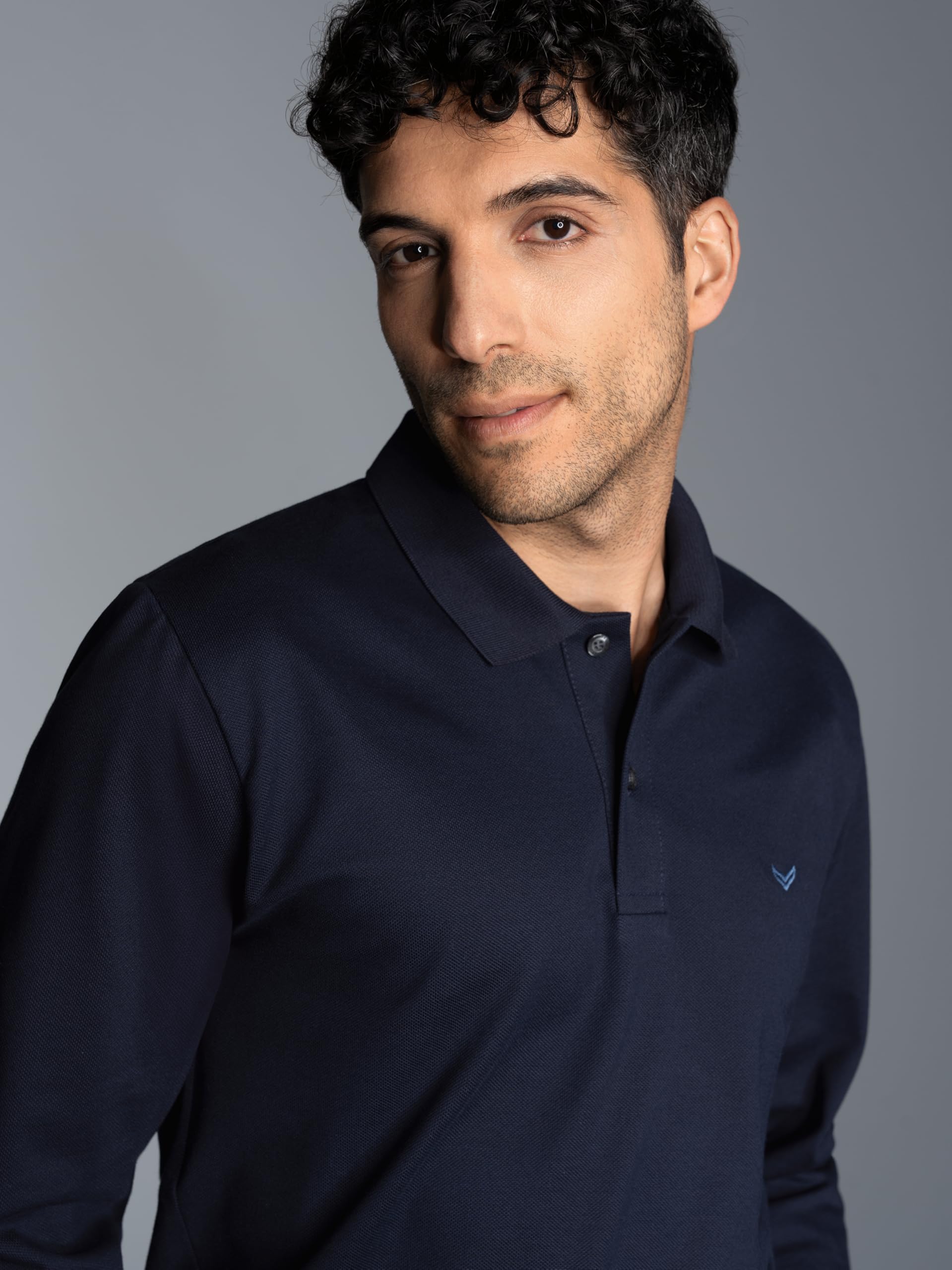 TRIGEMA Langarm Poloshirt mit Armbündchen