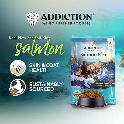 Vista 36 de Addiction Salmon Bleu - Alimento seco para gatos - Dieta completa y equilibrada - Fórmula para gatos para la salud de la piel y el pelaje - Cuenta