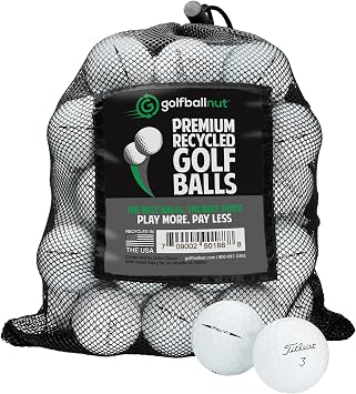 Factory Refinished Used Golf Balls for Titleist Pro V1, Mint 5A Quality Refinished Marking Budget-Friendly Golf Balls Mesh Bag Included