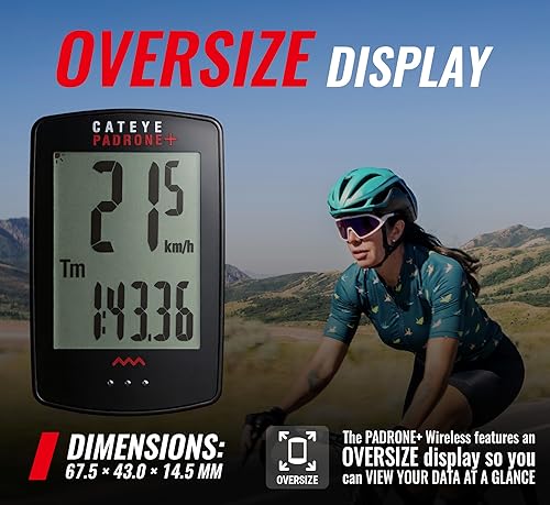 Miniatura 3 de CATEYE - Ordenador inalámbrico para bicicletas Padrone Plus