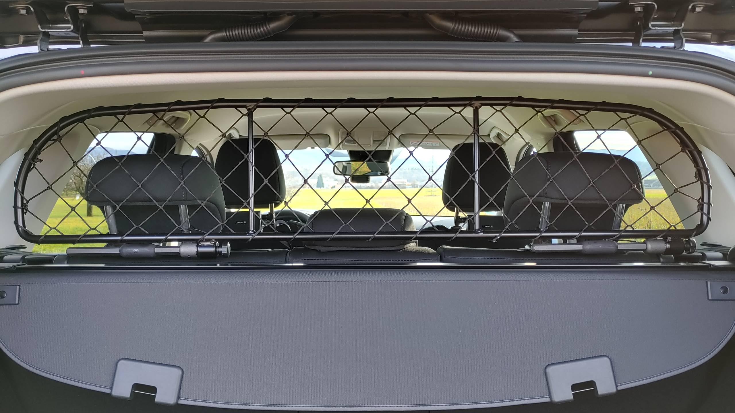 ERGOTECH Trenngitter für Kia EV5, RDA65-S14, Hundegitter für den Transport von Hunden und Gepäck