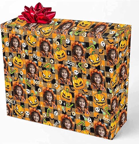 Miniatura 2 de HUGLAZY Rollo de papel de regalo personalizado, papel de regalo de Navidad, Halloween, perfecto regalo personalizado para mamá, cumpleaños,