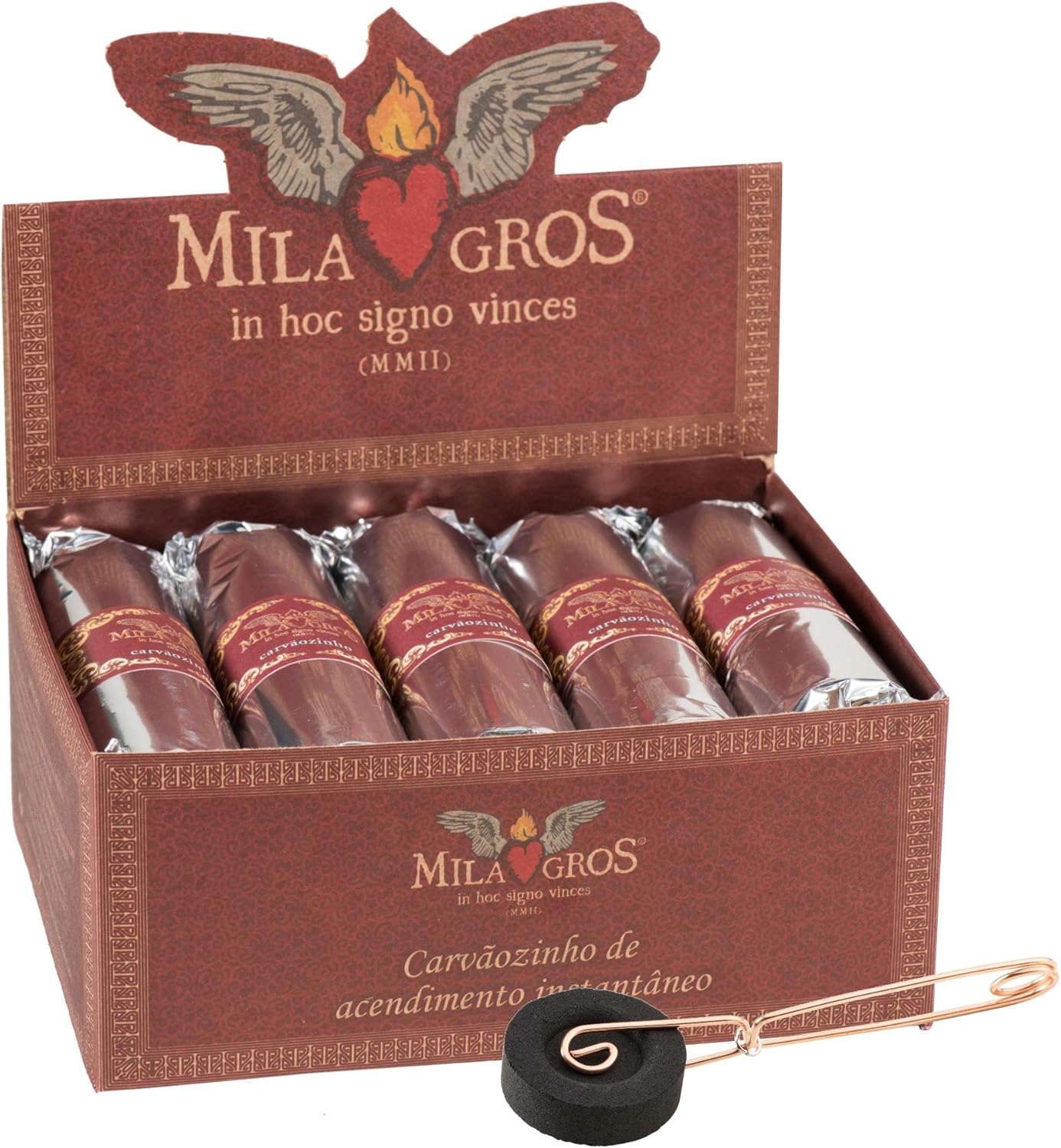 Milagros Quick-Lighting Charcoal Tablets (100, 1.3 Inch)