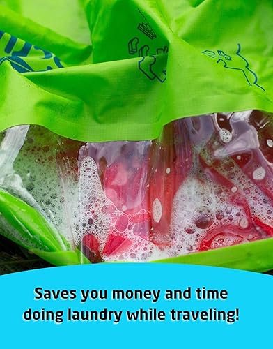 Miniatura 6 de Scrubba - Bolsa de lavado portátil, lavadora plegable para hotel y viajes, ligera y pequeña, ecológica, para acampar, bolsa para lavar la ropa en