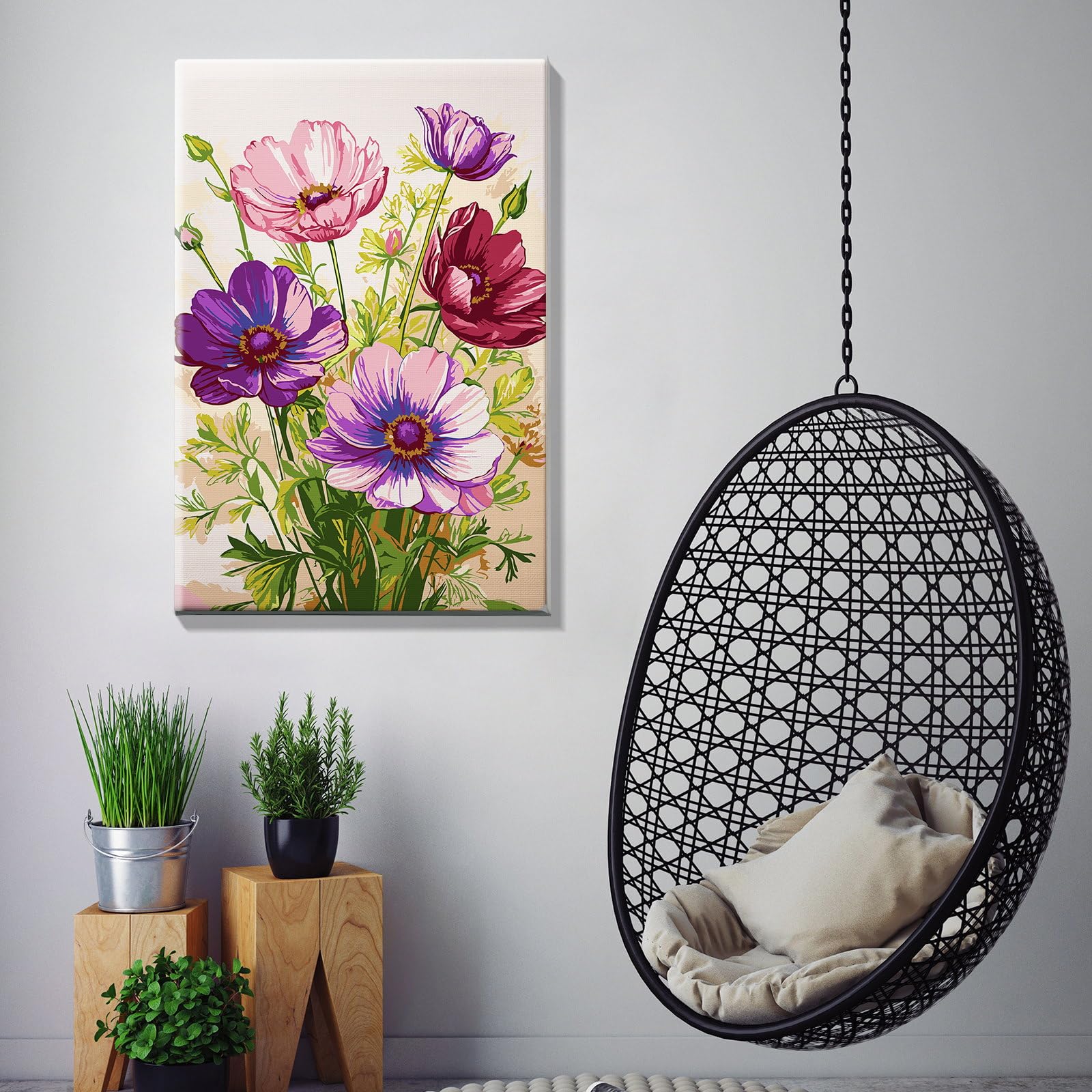 Amazon.com: JOOZ Paint by Numbers Kit for Adults with Frame