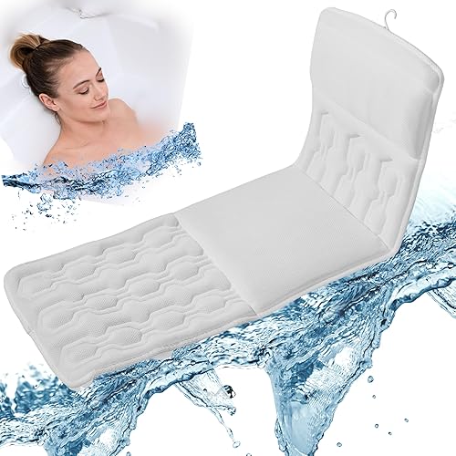 ProCore - Almohada de baño de cuerpo completo de lujo, cojín de bañera para relajación, amortiguación adicional de asiento, soporte de cuello y