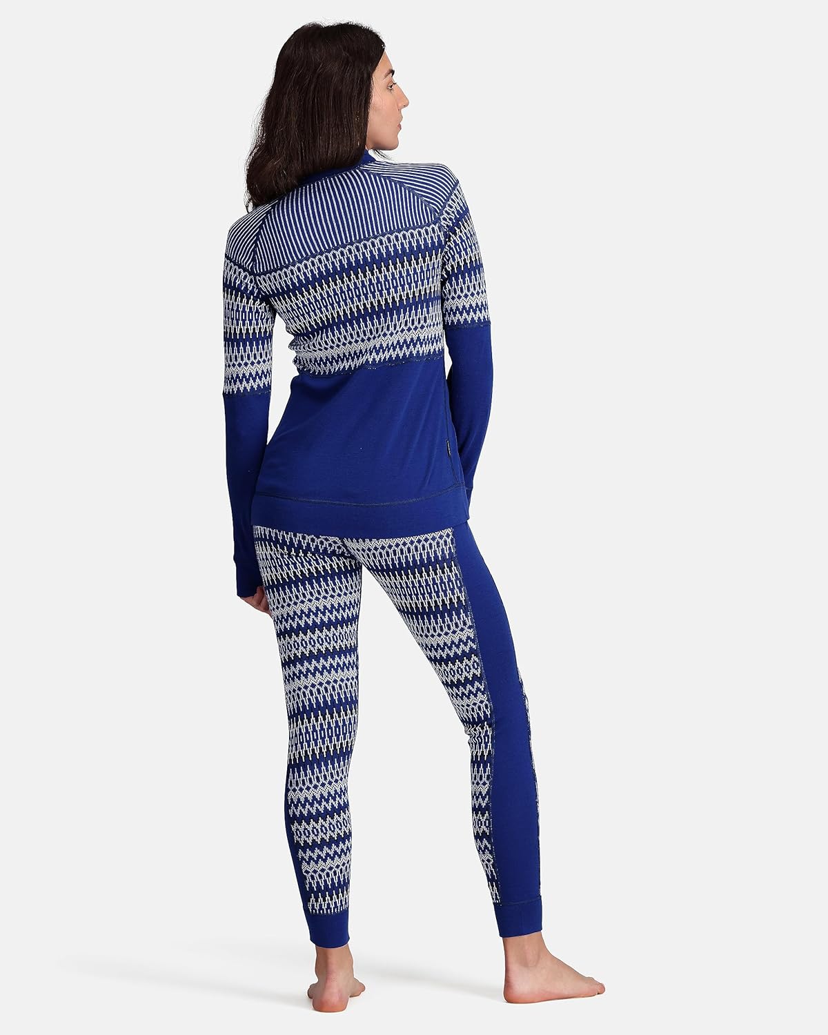 Kari Traa Silja Half Zip Women's Base Layer Top, 100% Merino Wool Long Sleeve Winter Shirt, Warm Base Layer Top