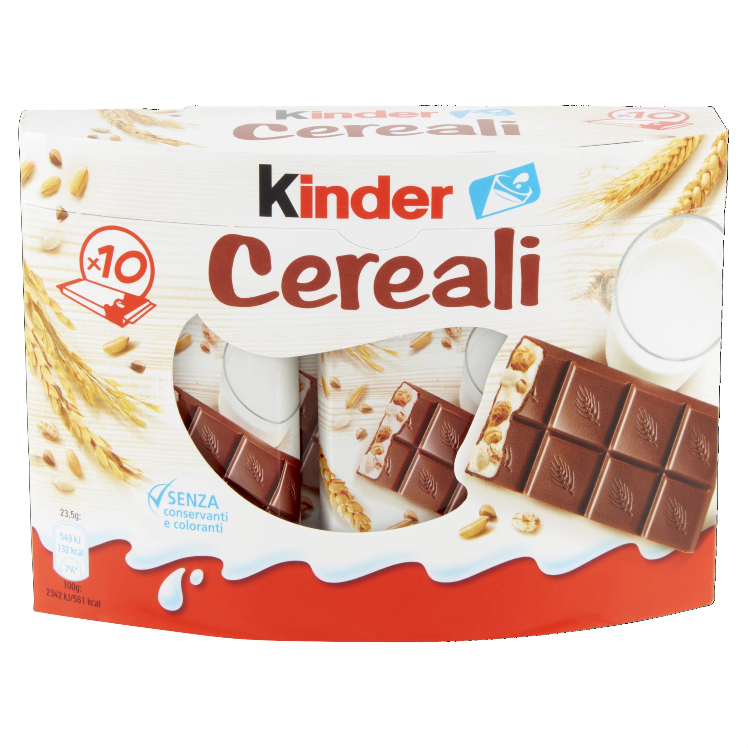 KINDER Country - 10 batonów czekoladowych i zbożowych - 10 x 23,5 g - opakowanie 235 g