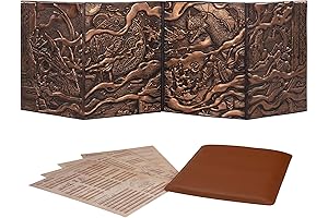 DM Screen For Dungeons And Dragons | Premium Wood Faux Leather Screen