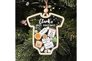 Personalized Baby's First Christmas Ornament 2024 Keepsake Gift