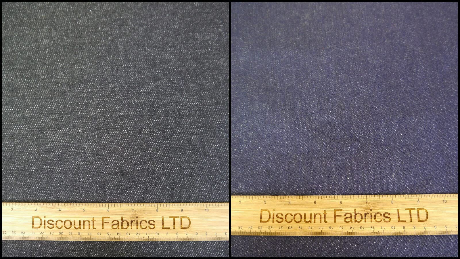 Denim 60" (153cm) Wide Sold Per Metre (Per Metre, Black)