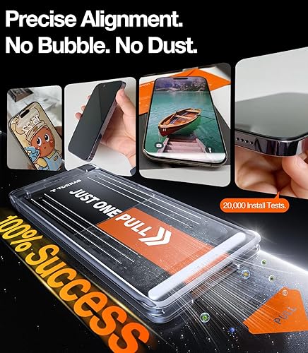 Miniatura 6 de TORRAS Protector de pantalla para Samsung Galaxy S25 Ultra, 9H+ vidrio templado inastillable de grado militar, paquete de 2 unidades, táctil