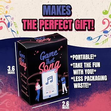 Game That Song - Music Party Game for Adults & Families | Card Game for Game Night | Compete to Play the Best Song | 3-6 Players or Groups